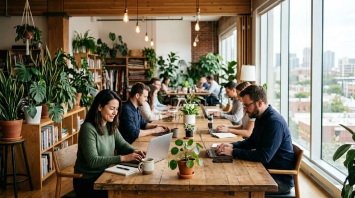 Modern coworking interior showing the best coworking spaces in KL
