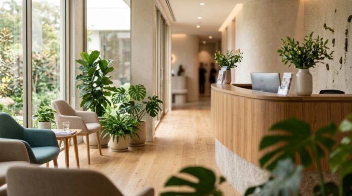 Modern clinic interior explaining healthcare in Malaysia for expats