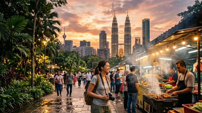 Golden-hour city scene for the Kuala Lumpur 3 day itinerary